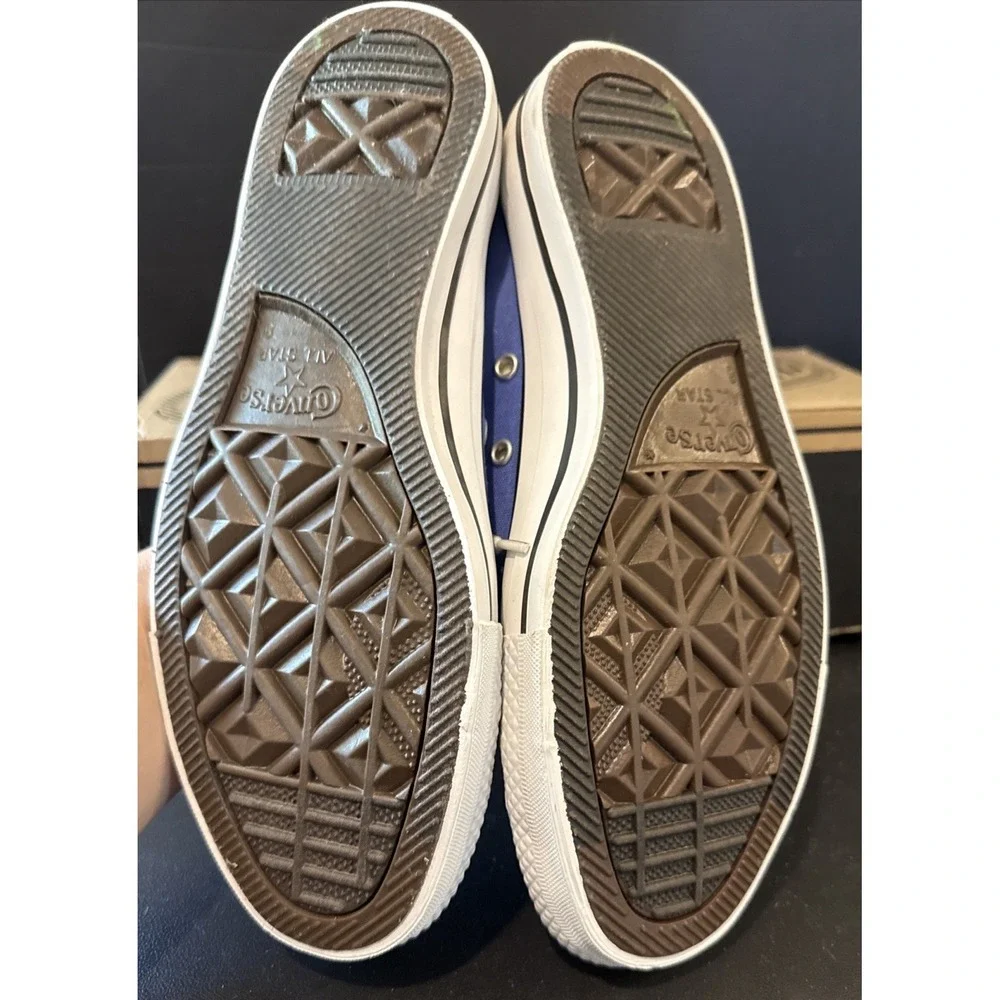 Converse All Star Chuck Taylor Womens 10 Mens 8 Canvas Low Top Blue Sneakers NEW - Picture 7 of 10